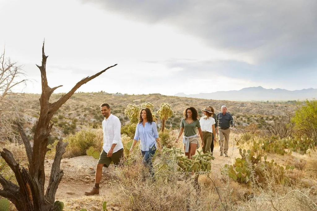 Group hike at Miraval Arizona Resort & Spa